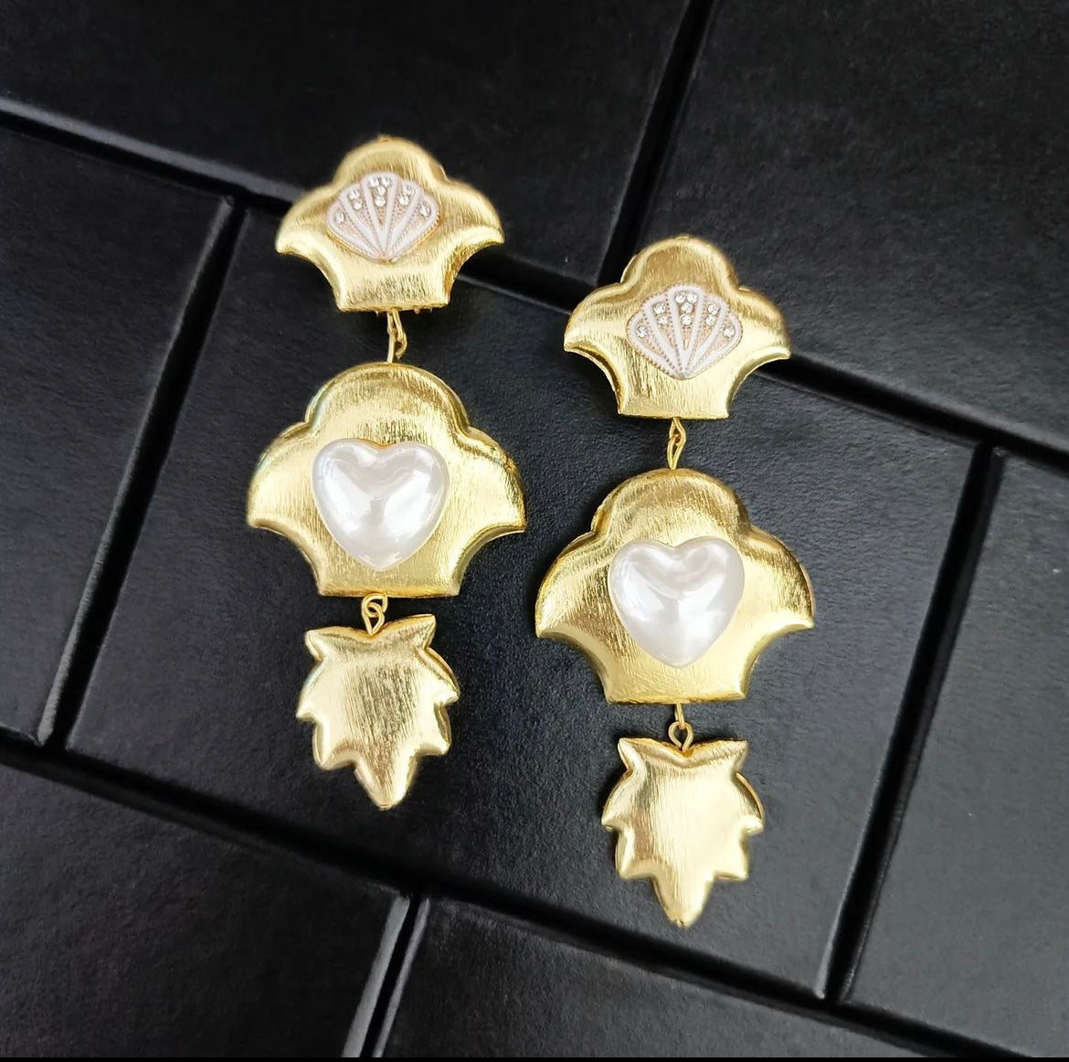 Brass Shell Earrings