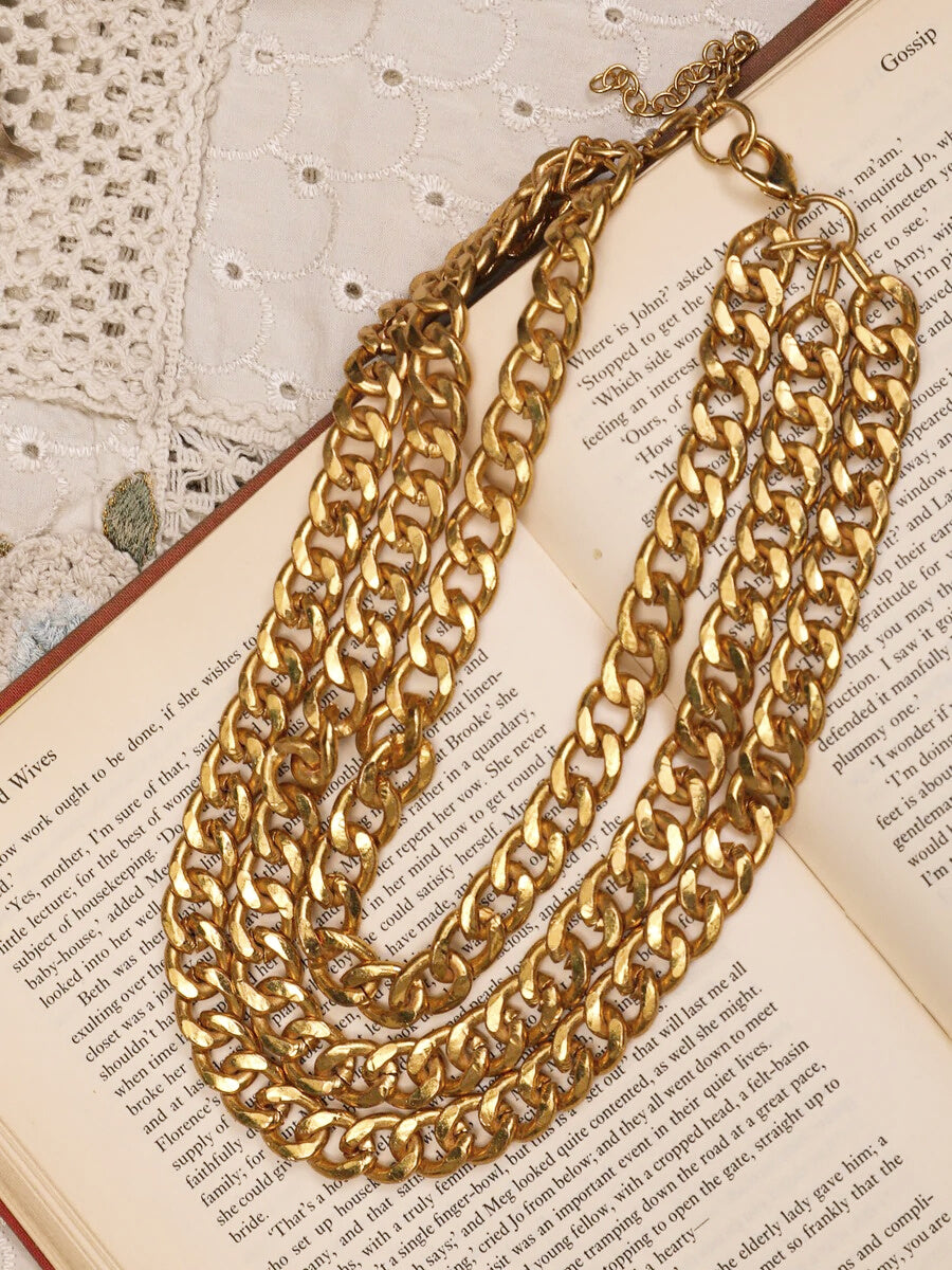 Rayen Gold Layered Chain