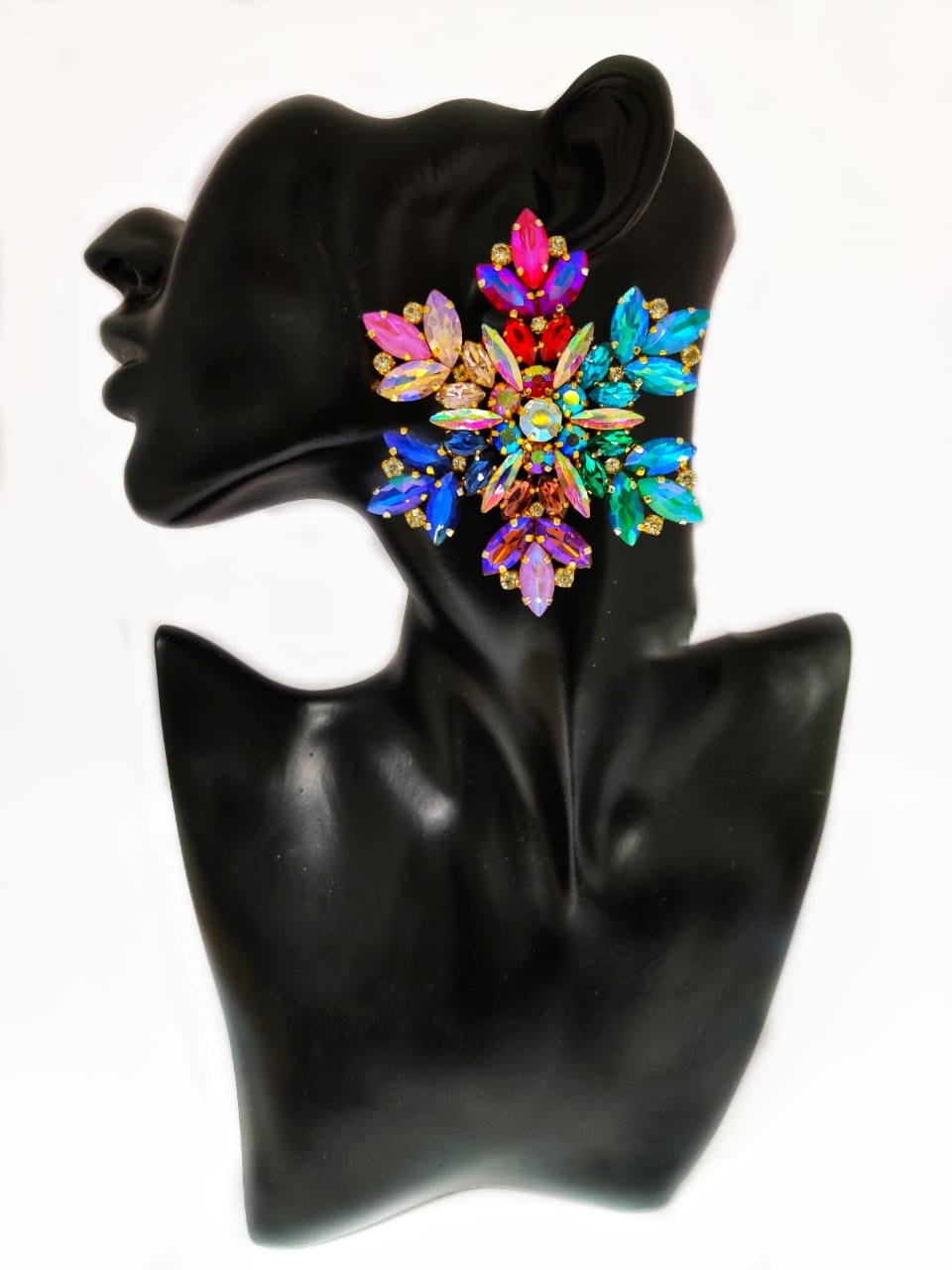 Multicolored Snowflake Earrings
